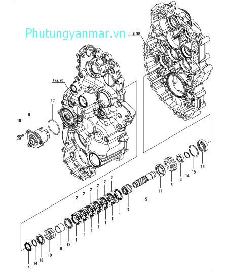 Trục truyền động quay số 2